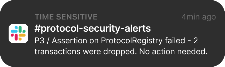 Assertion notification